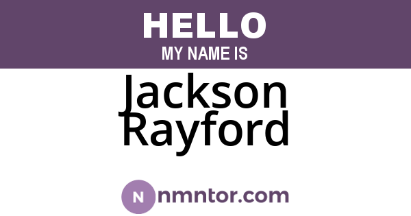 Jackson Rayford