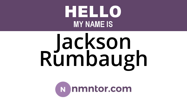 Jackson Rumbaugh