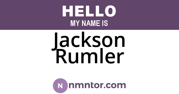 Jackson Rumler