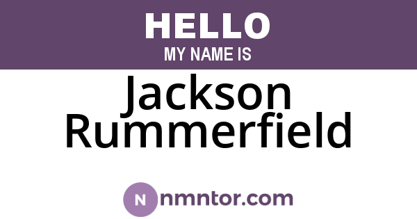 Jackson Rummerfield