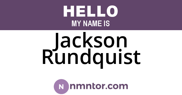 Jackson Rundquist