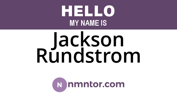 Jackson Rundstrom