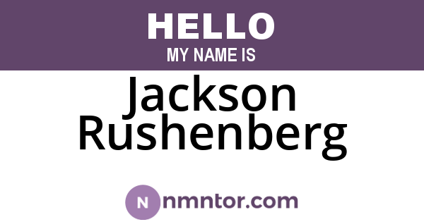 Jackson Rushenberg
