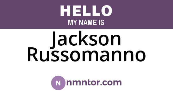 Jackson Russomanno