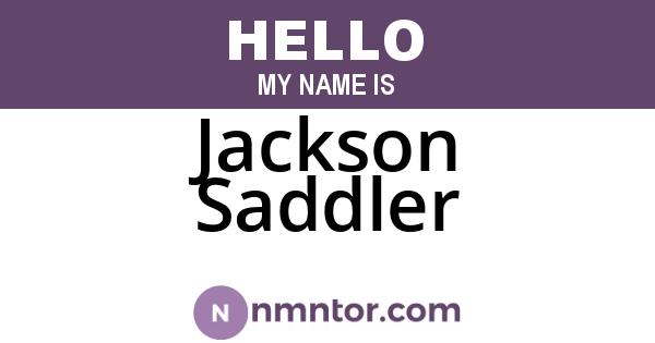 Jackson Saddler