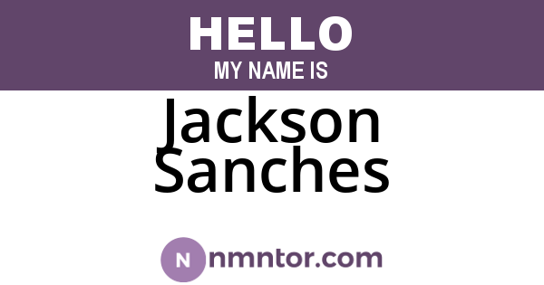 Jackson Sanches