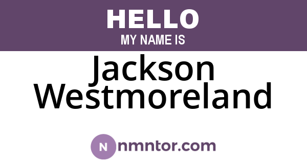 Jackson Westmoreland