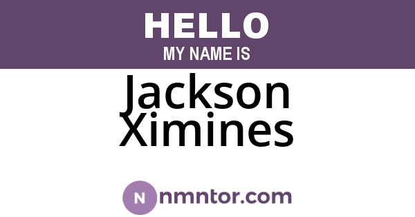 Jackson Ximines