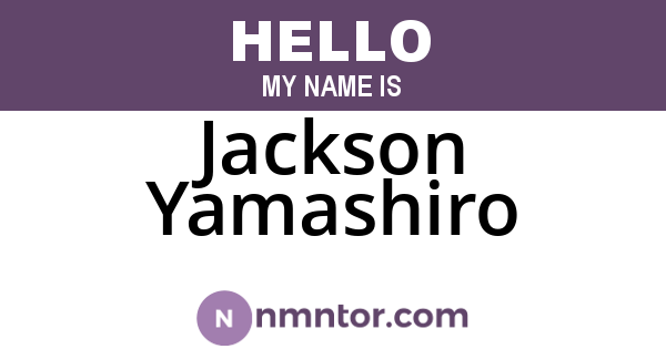 Jackson Yamashiro