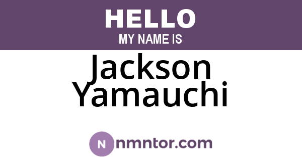 Jackson Yamauchi