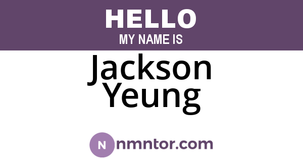 Jackson Yeung