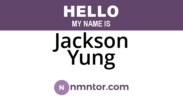 Jackson Yung