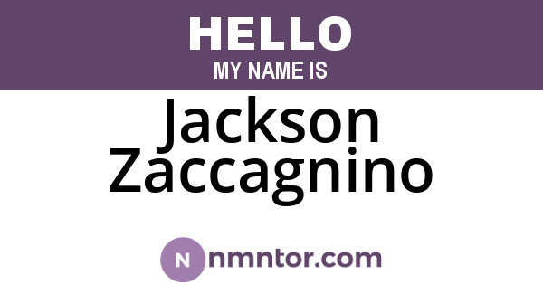 Jackson Zaccagnino