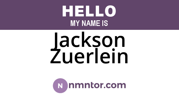 Jackson Zuerlein