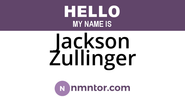 Jackson Zullinger