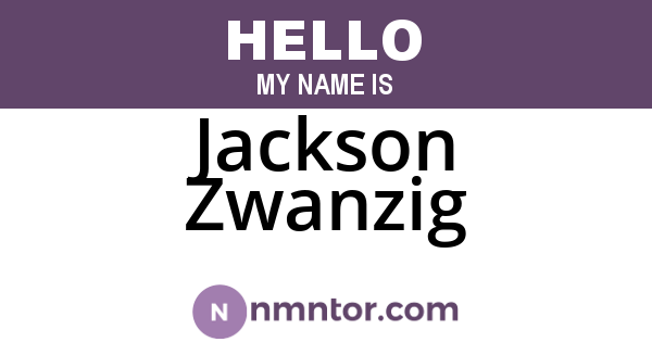 Jackson Zwanzig