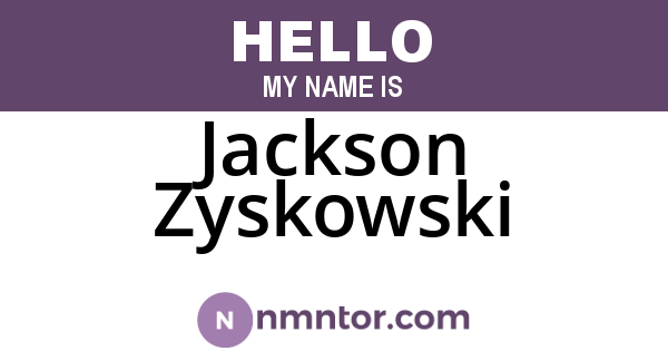 Jackson Zyskowski