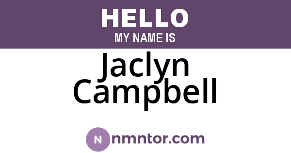 Jaclyn Campbell