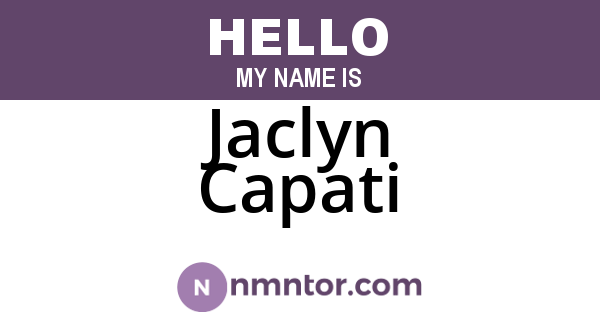Jaclyn Capati