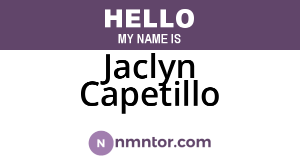 Jaclyn Capetillo