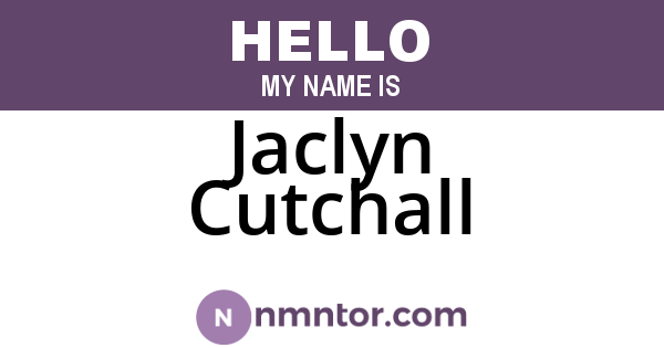 Jaclyn Cutchall