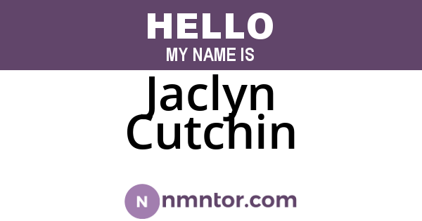 Jaclyn Cutchin