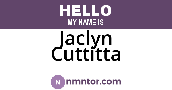 Jaclyn Cuttitta
