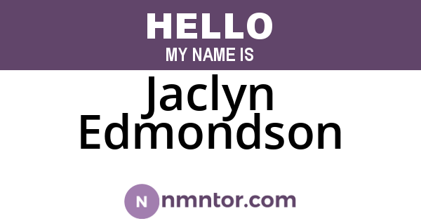 Jaclyn Edmondson