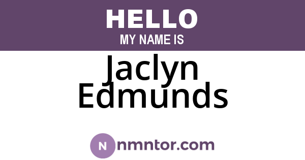 Jaclyn Edmunds
