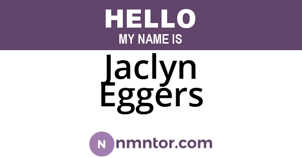 Jaclyn Eggers