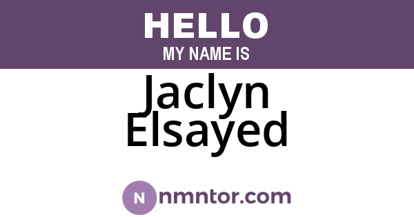 Jaclyn Elsayed