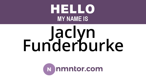 Jaclyn Funderburke