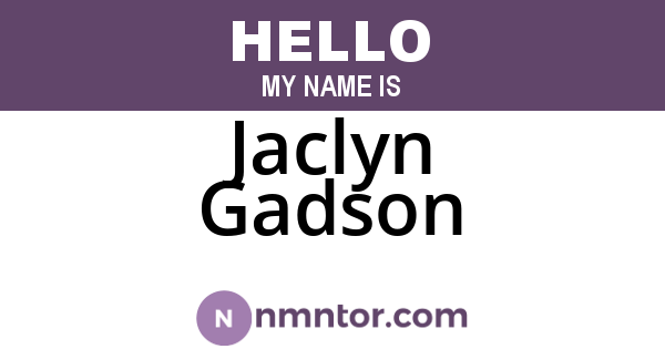 Jaclyn Gadson