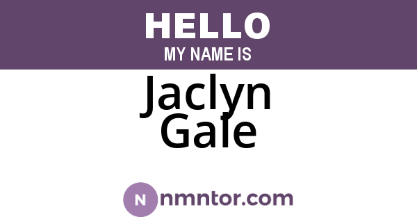 Jaclyn Gale