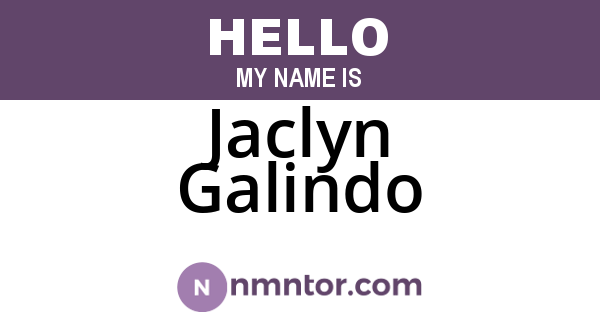 Jaclyn Galindo