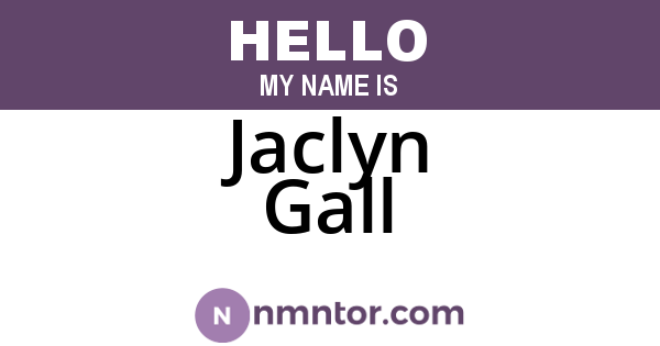 Jaclyn Gall