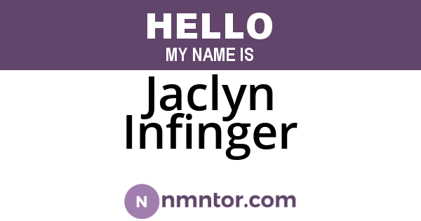 Jaclyn Infinger
