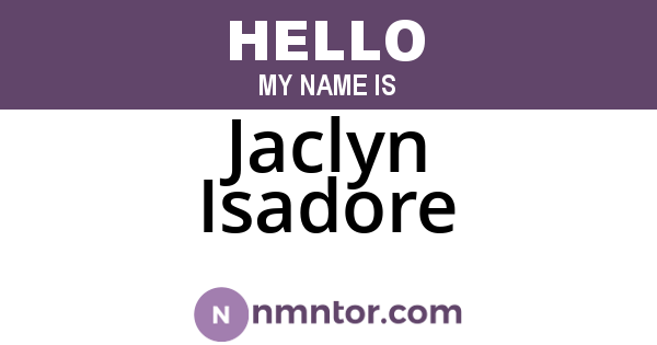 Jaclyn Isadore