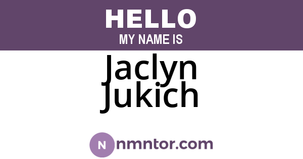 Jaclyn Jukich