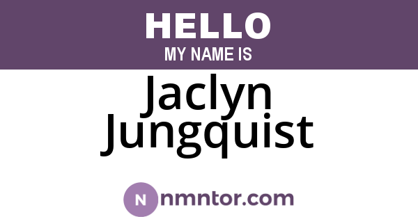 Jaclyn Jungquist