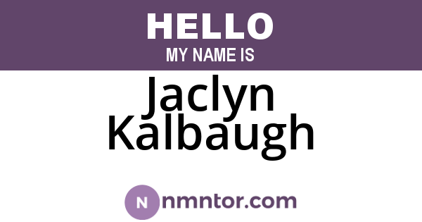Jaclyn Kalbaugh