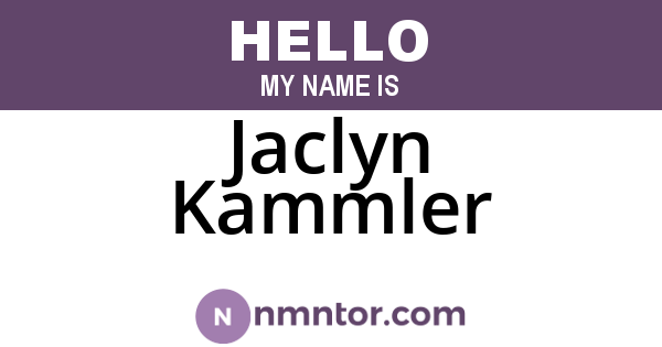 Jaclyn Kammler