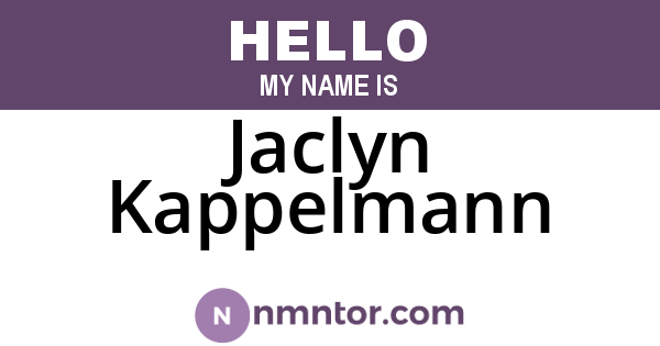 Jaclyn Kappelmann