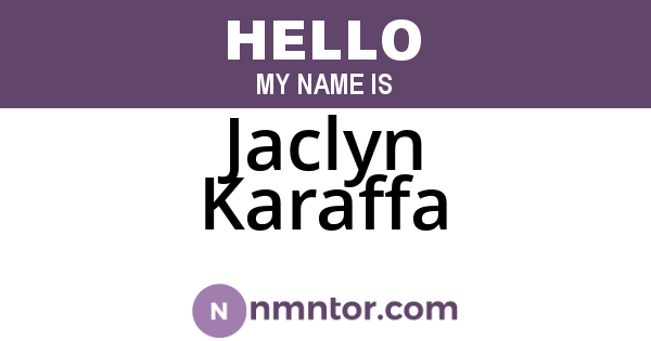 Jaclyn Karaffa
