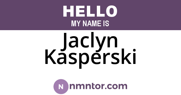 Jaclyn Kasperski