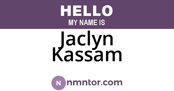 Jaclyn Kassam