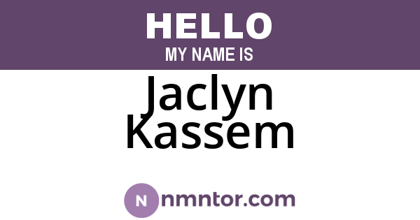 Jaclyn Kassem