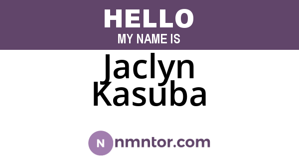 Jaclyn Kasuba