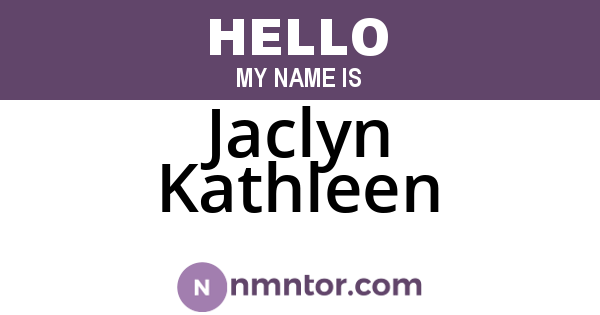 Jaclyn Kathleen