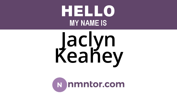 Jaclyn Keahey